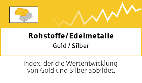 Index, der die Wertentwicklung von Gold und Silber abbildet.