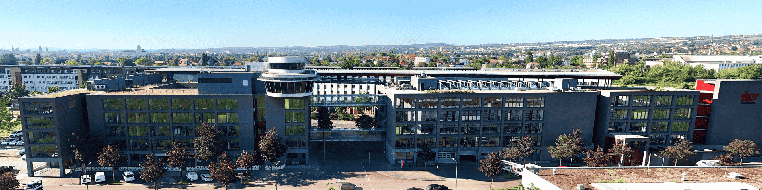 Luftaufnahme Gebäude Sparkassen-Versicherung Sachsen in Dresden