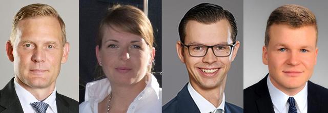 vier Mitarbeitende der SV Sachsen mit Karrieren im Unternehmen