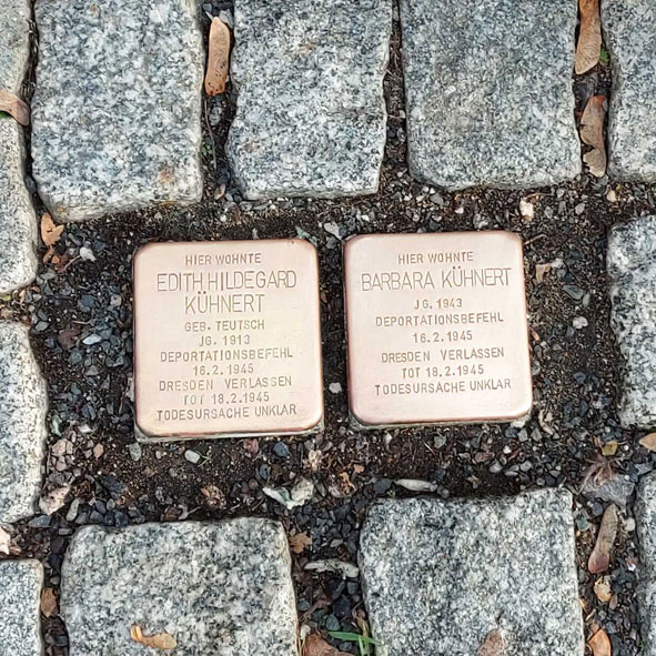 geputzte Stolpersteine