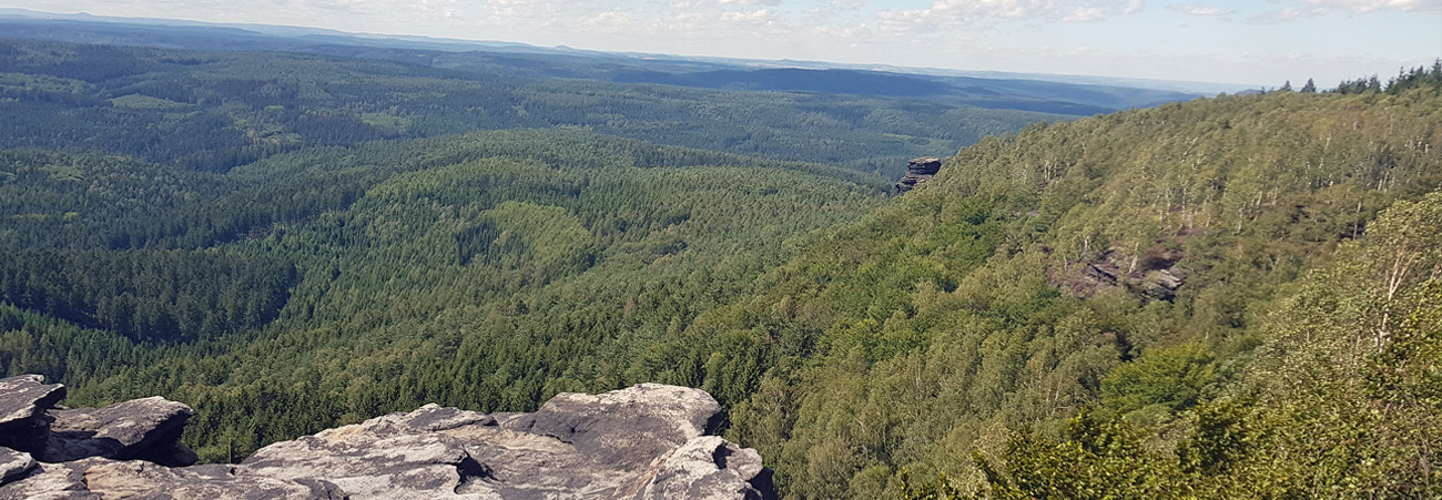 Sächsische Schweiz: Ausblick vom Großen Zschirnstein