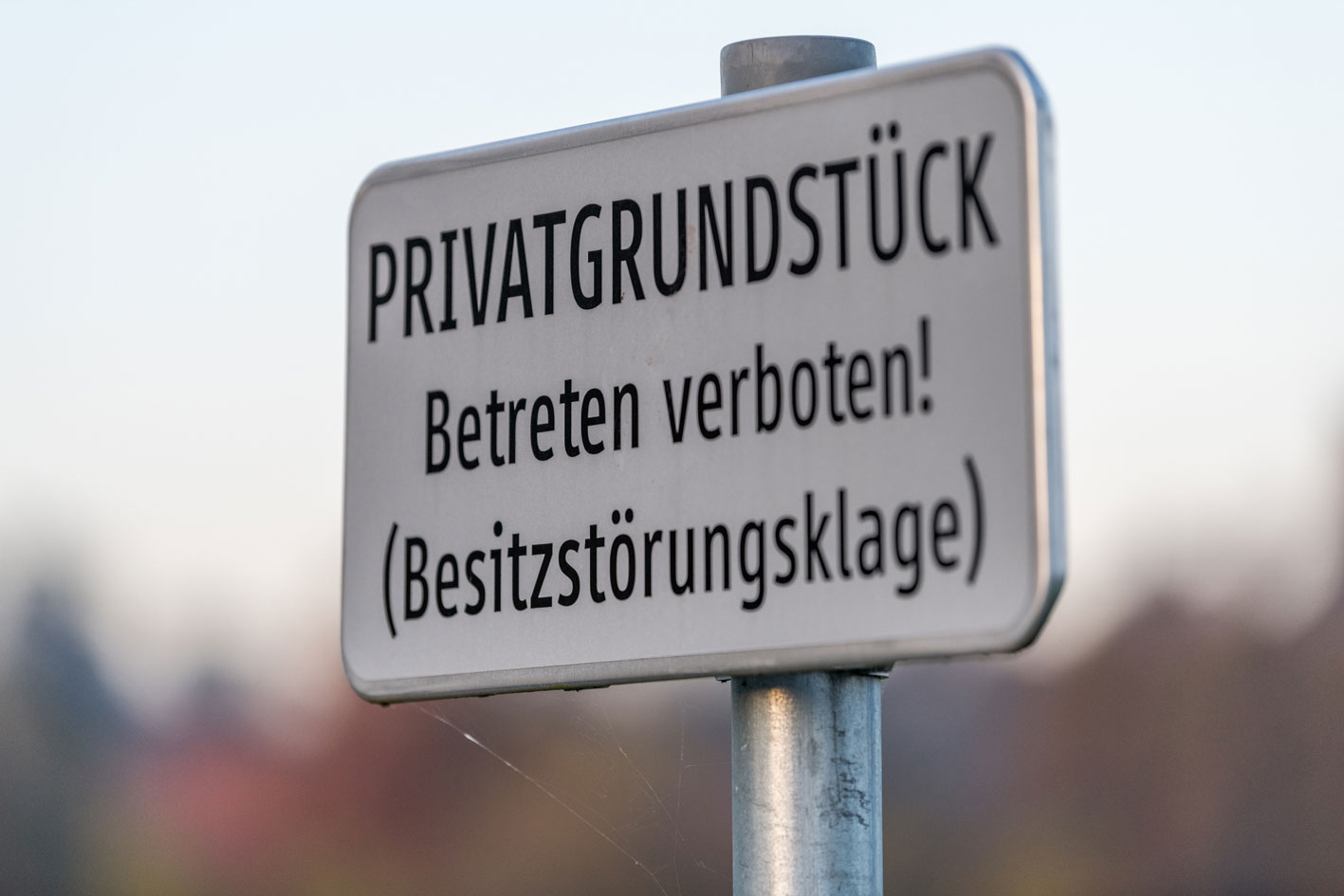 Hinweisschild Privatgrundstück