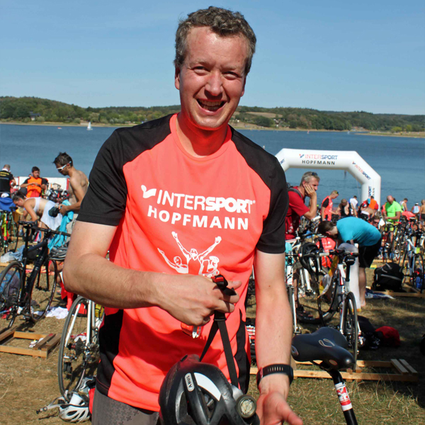 Jens Lindner, Mitarbeiter der Sparkassen-Versicherung Sachsen, ist begeisterter Radfahrer.