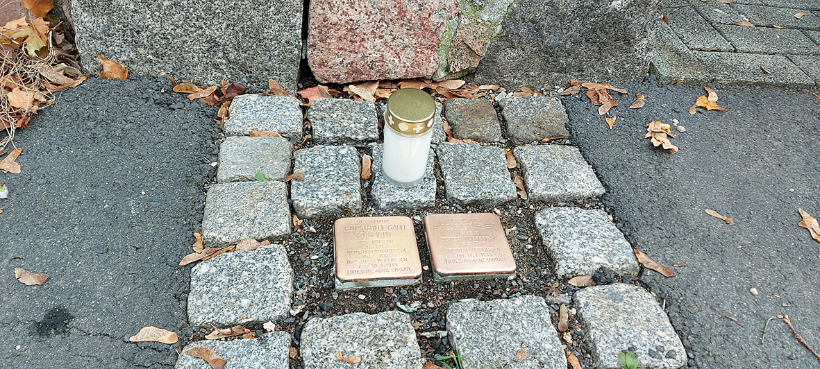 geputzte Stolpersteine