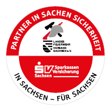 Partnerlabel Landesfeuerwehrverband Sachsen und Sparkassen-Versicherung Sachsen