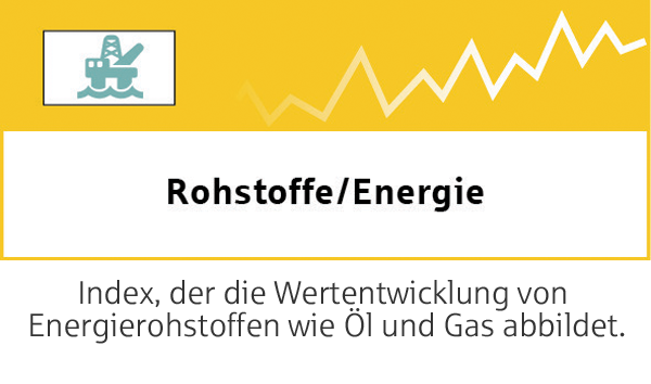 Index, der die Wertentwicklung von Energierohstoffen wie Öl und Gas abbildet.