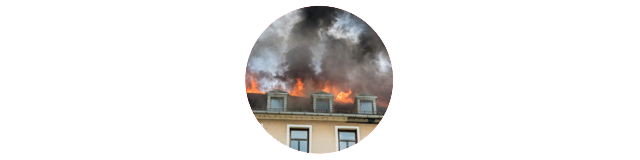 Dachstuhlbrand Haus